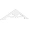 Ekena Millwork Pitch Cornelia Architectural Grade PVC Gable Pediment, 72"W x 18"H x 1"P (6/12) GPP072X018X100CRN - alternate 1